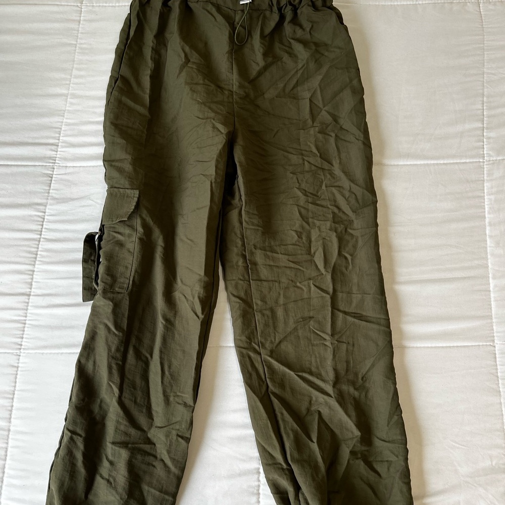 Womens Olive Cargo Pants